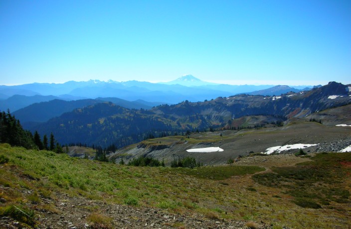In the Panhandle Gap - view to the south of Mount Adams